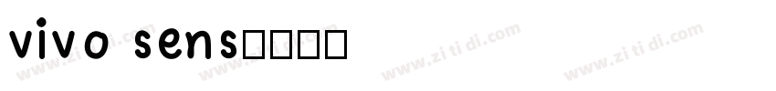 vivo sens字体转换